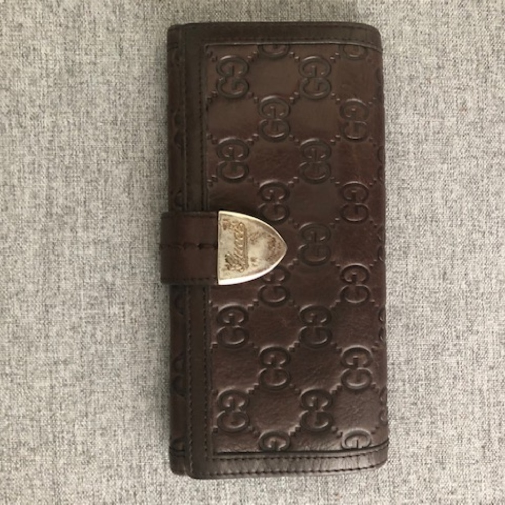 Gucci - Dark Brown Guccissima Wallet